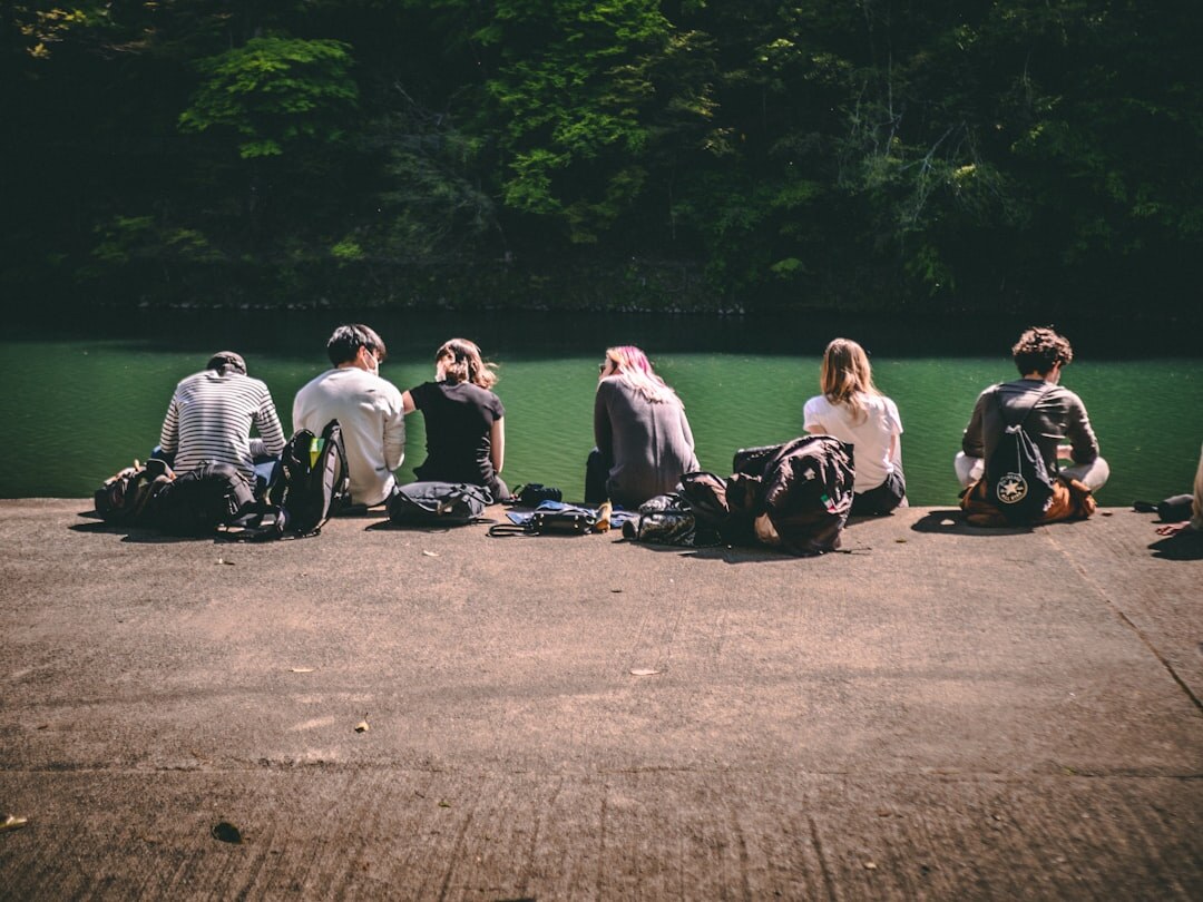 Diverse group of people talking in a discussion circle